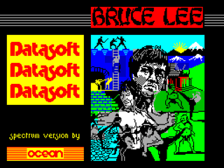 Bruce Lee title screen for ZX Spectrum